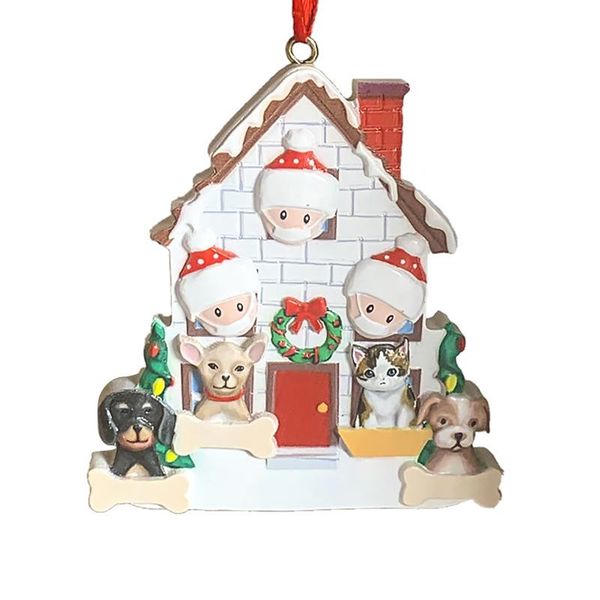 

christmas decorations family mask snowman tree hanging pendant