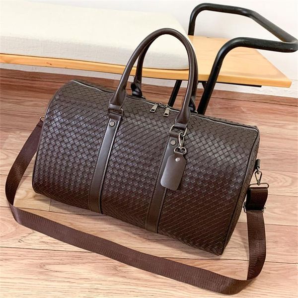 

duffel bags large capacity pu leather travel bag multifunctional waterproof shoulder for women tote luggage duffle drop