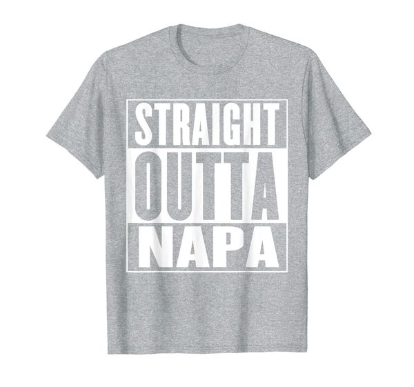 

straight outta napa t-shirt, White;black