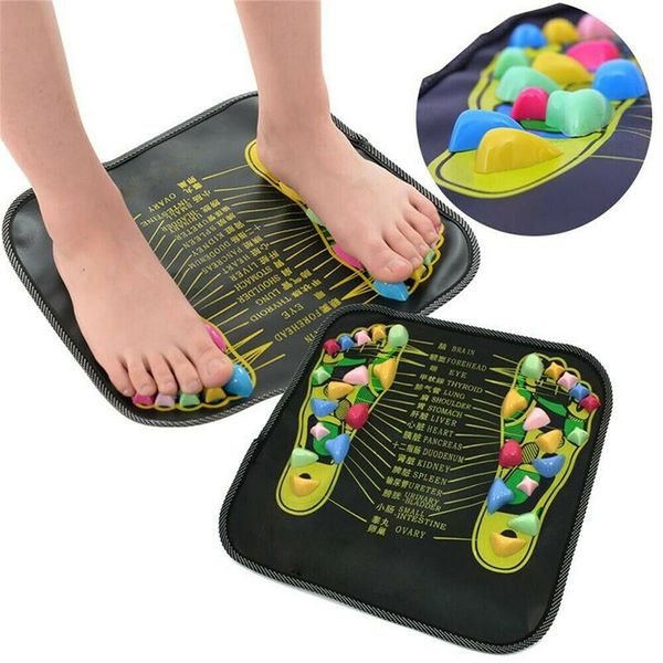 

acupressure mat pad massager reflexology walk stone foot walk massage mat m2