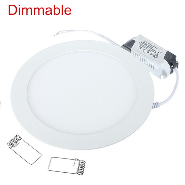 

12pcs 12w round dimmable led panel light lights