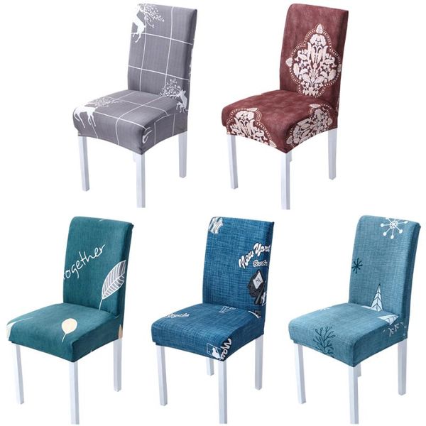 

chair covers decoruhome 1 pc baroque simple cover stretch flexible seat removeble blue protective case for kitchen family