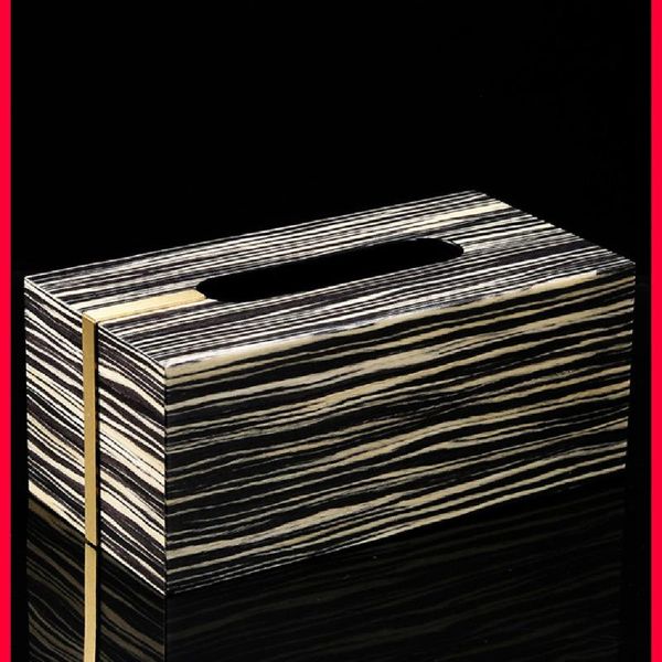 

chinese style wood pattern tissue box paper dispenser organizer office car kitchen home restaurant living roomtabledecor