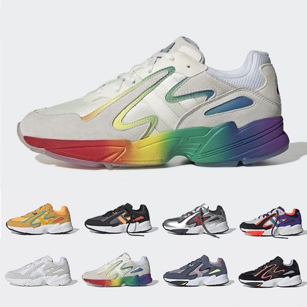 

multicolor yung 96 chasm mens running shoes silver triple white black powder 90s vibes men women sports sneakers 36-45