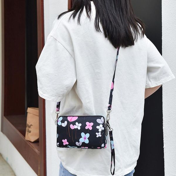 

evening bags crossbody bag oxford cloth diagonal shoulder satchels fashion leisure trend square sling handbags 2022 print flowers