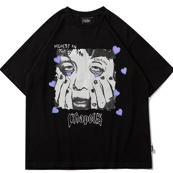 

women's t-shirt harajuku t shirt women funny print y2k aesthetic tees 100% cotton streetwear goth kpop kawaii vintage female shirts, White