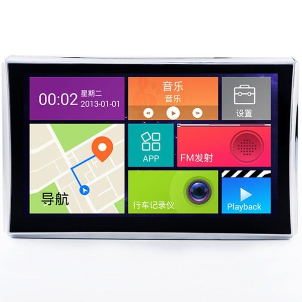 

car gps & accessories navigator portable 7-inch hd 8g truck europe america