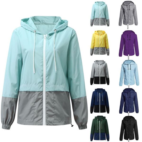 

women's jackets quick dry transition jacket long sleeve hooded autumn winter rain coat hiking outdoor sport windproof, Black;brown