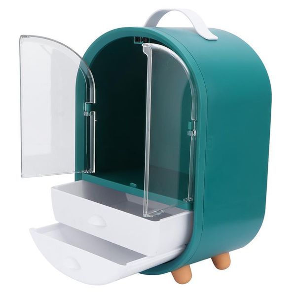 

1pc drawer comestics storage rack double door deskcosmetics sundries shelf