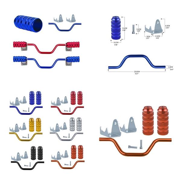 

pedals motorcycle universal foot pegs aluminium alloy anti-skid folding footrest wearproof rear accessories
