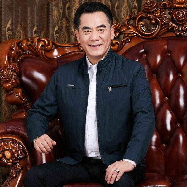 

outdoor jacket men's spring and summer thin coat leisure middle-aged jacket elderly wear 40 years old 50, Black;white