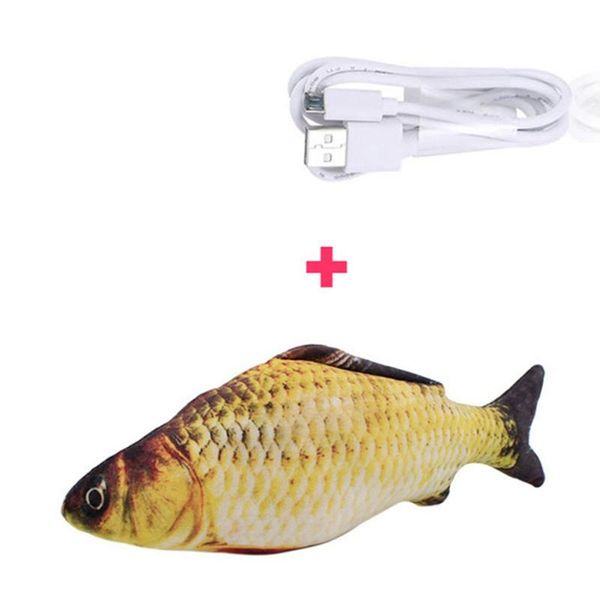 

cat toys dropshiping 30cm fish shape pet toy electric usb charging simulation for dog chewing interactive supplies w