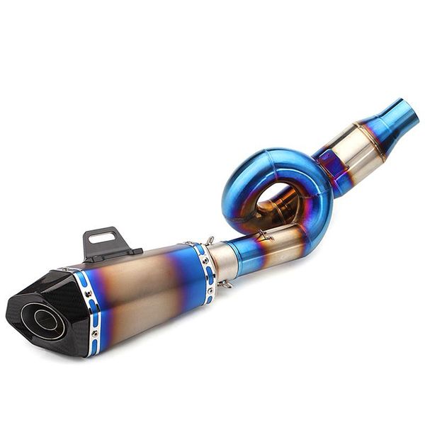 

motorcycle exhaust system full link pipe for z800 2013-2021 carbon fiber motorbike muffler escape connect mid