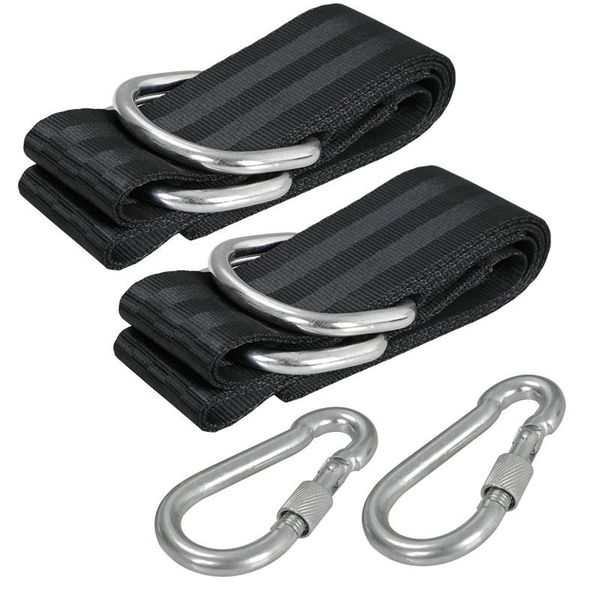 

outdoor gadgets tree swing straps kit hanging hammock 5ft with 2 heavy duty carabiner hooks easy to set up