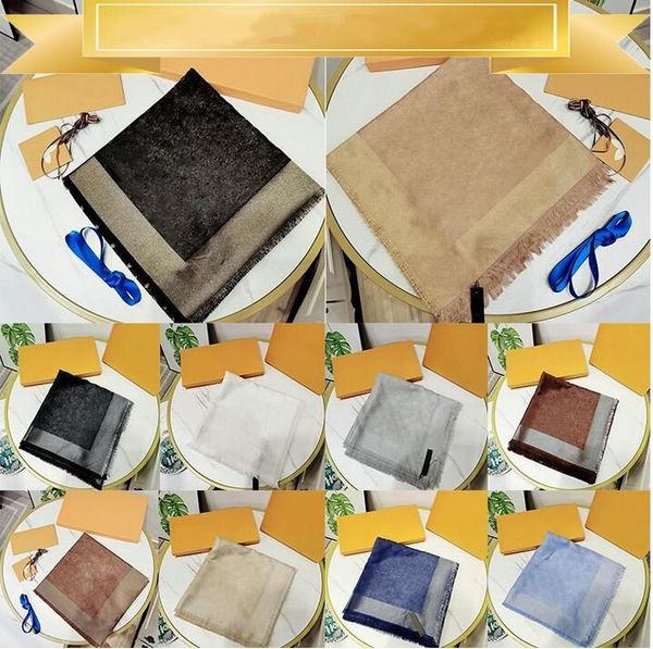 

classic fashion scarf for women cashmere letter scarf shawl 15color ladies scarves size 140x140cm without box, Blue;gray