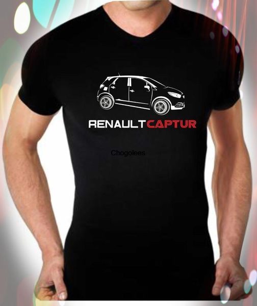 

men's t-shirts cool man auto per renault captur t shirt graphic, White;black