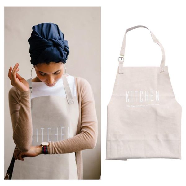 

aprons kitchen leather apron household cooking waterproof oilproof (fantastic beige)