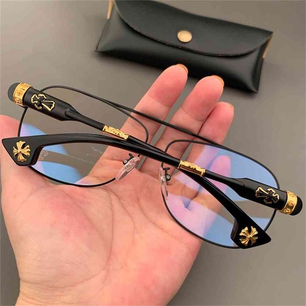 

80% off store online crosing glasses frame big fat face lens fashion men and women personality flat, White;black