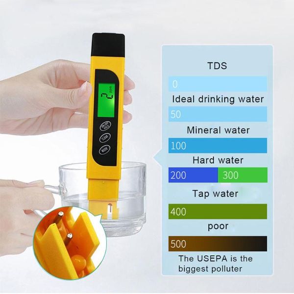 

meters digital 0~9999 ppm meter automatic tds tester conductivity temperature detector test pen water quality testing tool