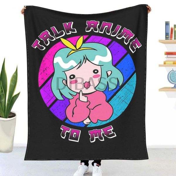 

blankets talk anime to me girl throw blanket 3d printed flannel