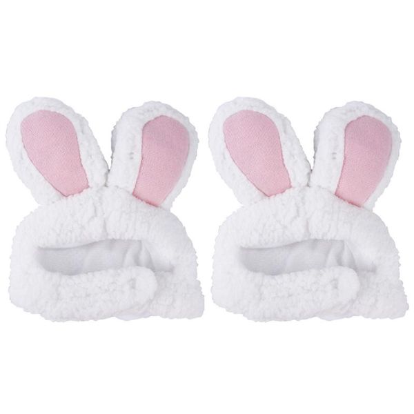 

2pcs adorable cat pet hats with ears winter warm kitten plush caps