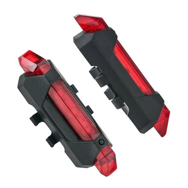

2pcs usb charging lights mini tail light bike warning lamp red