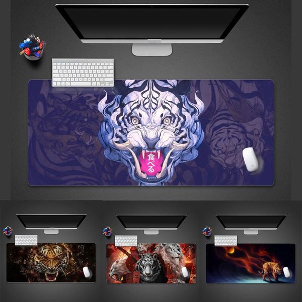 

mouse pads & wrist rests tiger cool mighty gamer speed mice rubber desk table protect office large mat pad x xl non-slip lapmousepad