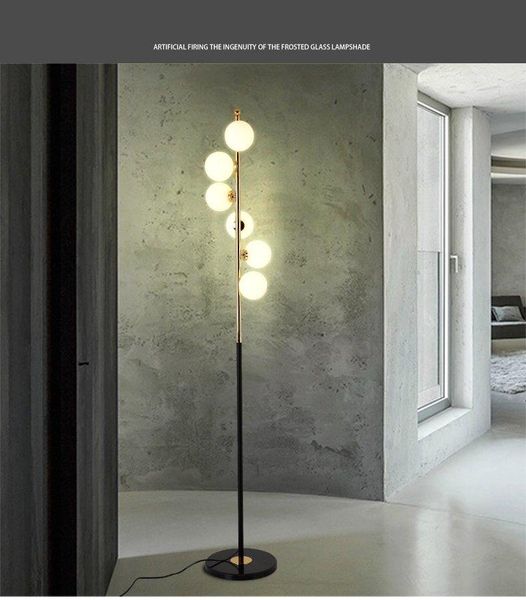 

nordic simple floor lamp living room glass ball bedroom creative art home decoration lamp