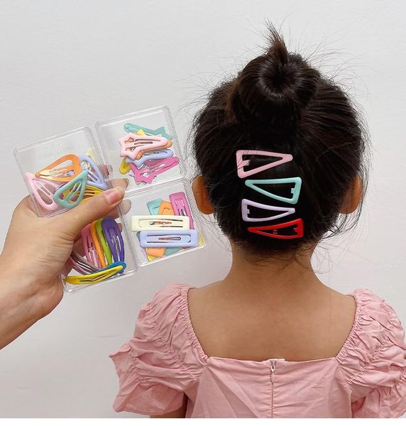 

hair accessories 8pc/set cute bow girls clip fashion lovely princess korean child bb hairpins ornament suit, Slivery;white