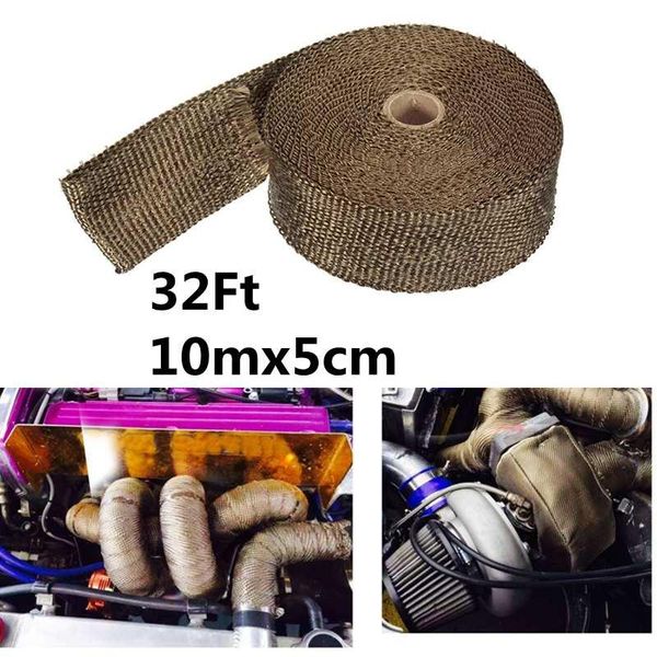 

motorcycle exhaust system 10m car motor fiberglass wrap header pipe turbo high heat insulation protection manifold cloth roll