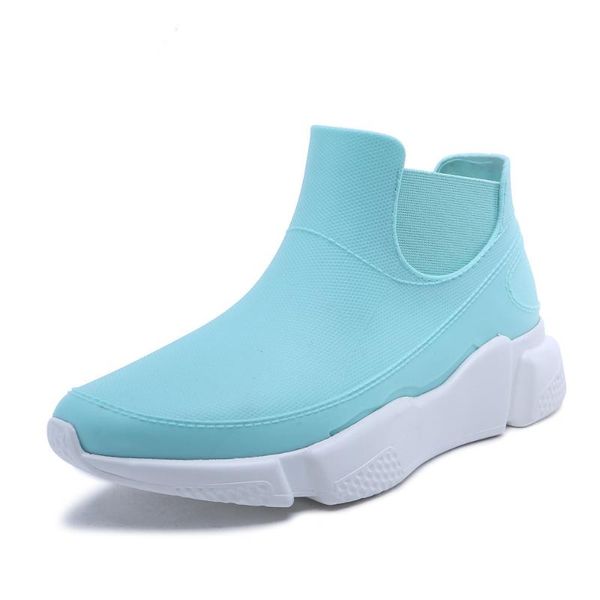 

boots tongpu mint green sneakers women shoes easy slip on waterproof 340-841, Black