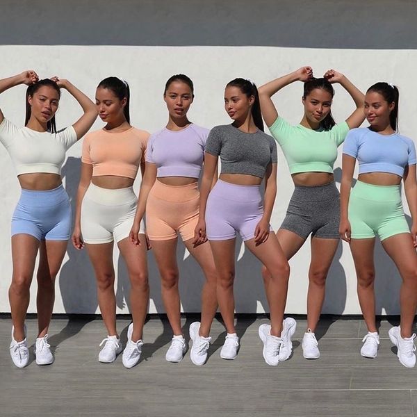 

mashup yoga set women seamless fitness clothing bra sleeveless tanks shorts fitness gym sportswear summer shorts tracksuit, White;red