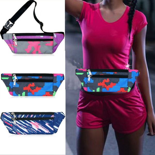 

waterproof running bum bag fanny pack jogging outdoor travel waist bags money zip belt pouch sports wallet