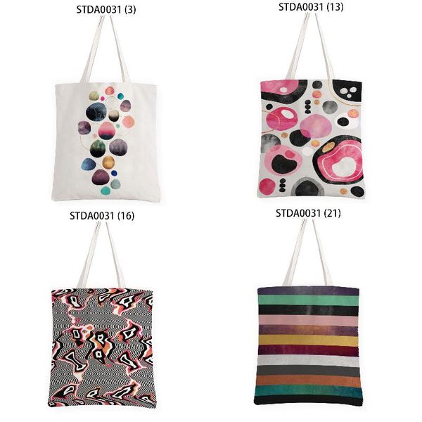 

storage bags creative colored stones geometric stripes bag in the maternity handbag female closet organizer shopper