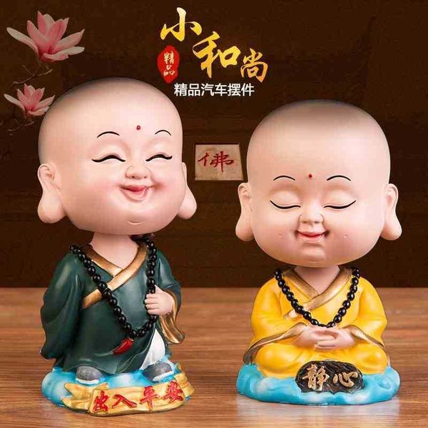

hexin ornaments shake his head, little monk lovely shammaitreya buddha accessories, car decoration products to ensure safety