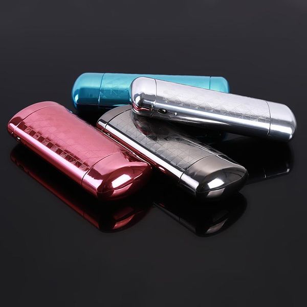 

other fashion accessories aluminum lattice patterns optical glasses box solid color eyewear case push portable protective, Silver
