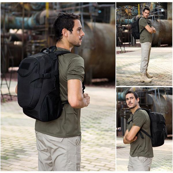 

outdoor bags 25l waterproof military backpack women men's hiking tactical 900d nylon school bag climbing sport laptop