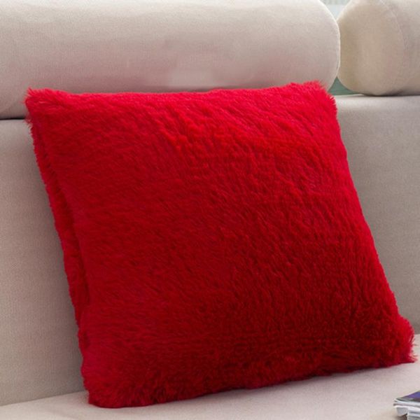 

cushion/decorative pillow plush fabric 17inch 43cm home decors sofa cushions with filling inner core solid pure color bed backrest office ne