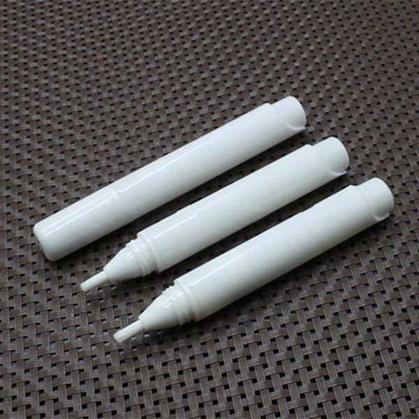 

storage bottles & jars 5ml black white plastic empty nail oil pen style bottle with brush for polish makeup f20212601