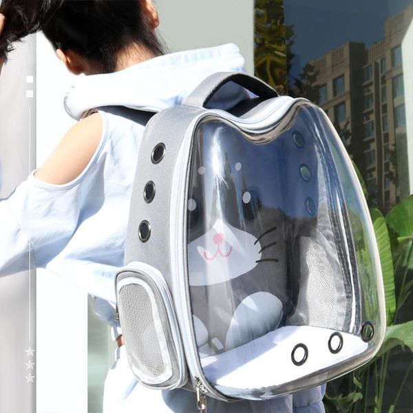 

cat carriers,crates & houses bag space pet go out portable dog large transparent backpack