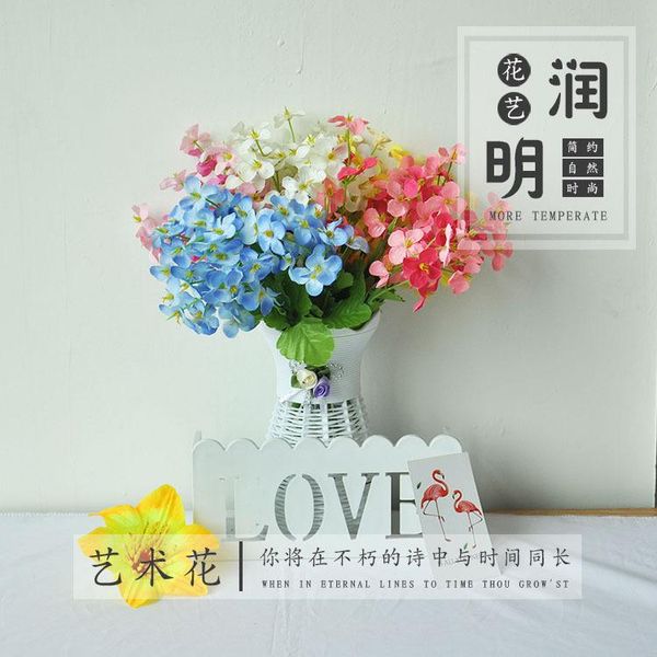 

imitation flowers decoration artificial flower plant living room indoor wedding stage decoration small wildflowers orchid chrysa