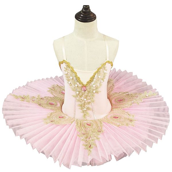 

girl ballet dress lake swan tutu ballet women dance dress gold lace ballerina diamond ballet tutu performance costume, Black;red
