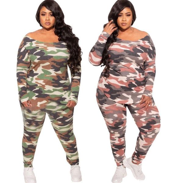 

women's two piece pants zkyzwx xl-5xl set camo long sleeve sweatpants for women fall clothes plus size tracksuit outfits matching sets, White