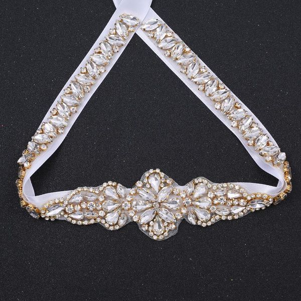 

wedding sashes sesthfar pearl belt beaded bridal applique bridesmaid sash for women dress & gown, White