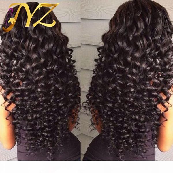 

human hair wigs lace front brazilian malaysian indian curly hair full lace wig remy virgin hair lace front wigs for black women, Black;brown