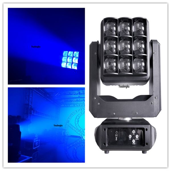 4pcs Dj Disco Led Moving Head 9 * 40W DMX RGBW 4 in1 Lyre led Wash matrix pixel zoom wide beam moving head light