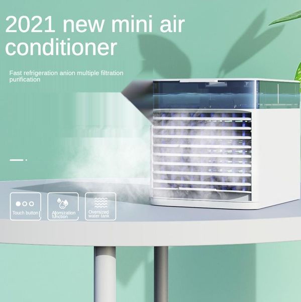 

electric fans mini blower, home office desk portable fan less spray humidifier