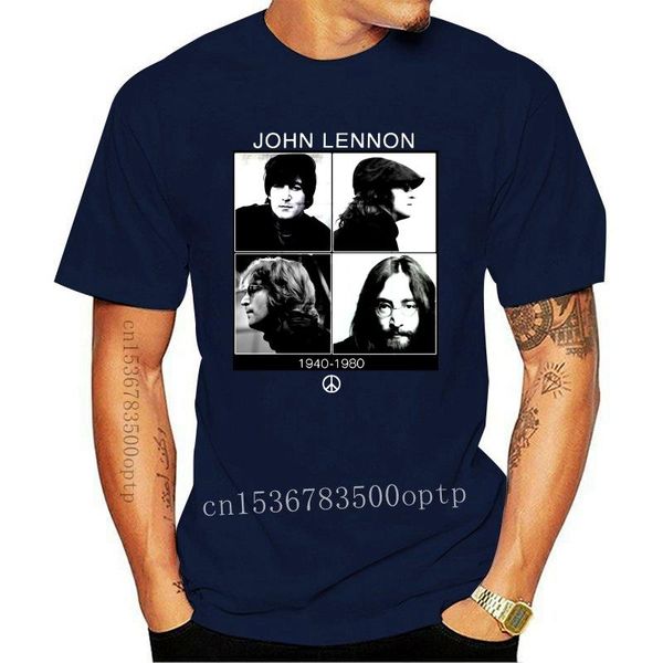 

men's t-shirts john lennon 1940 1980 fitted jersey t shirt tee humor men crewneck shirts short sleeve 017338, White;black
