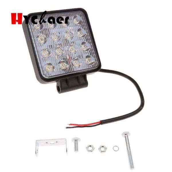 

car headlights 2pcs 48w dc 10v - 30v led work lamp spot light combo beam offroad boat motorcycle suv night driving lighting