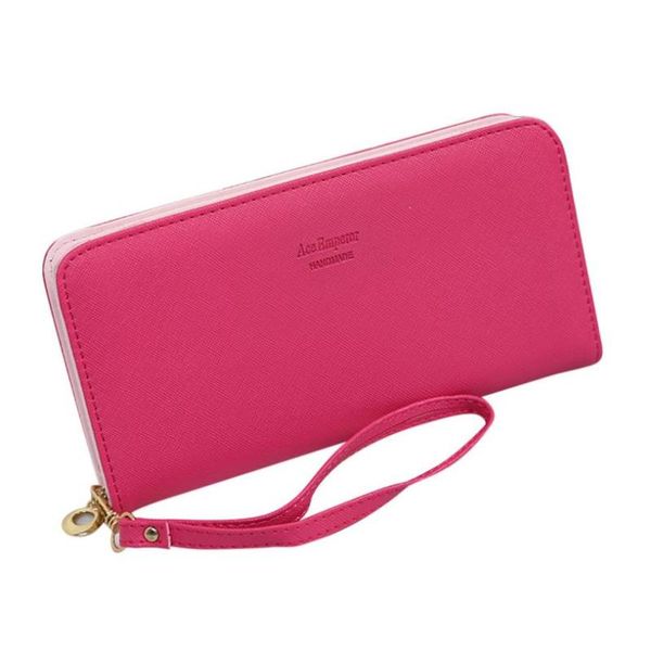 

wallets 2021 women long purse wallet card holder handbag casual clutch phone bag carteras womens and purses 35, Red;black